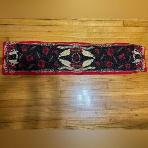 Harley Davidson Vintage Scarf Red Black Roses Not Destination It’s Journey